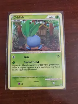 Oddish 60/90 English Pokemon Common Card, Undaunted Series - Image 1