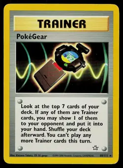 Pokemon Card Neo Genesis PokeGear 88/111 Rare - Image 1