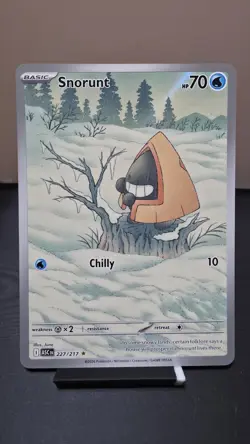 Pokemon TCG Snorunt 227/217 2023 Basic Ice 70 HP 10 SV04 Paradox Rift Card - Image 1