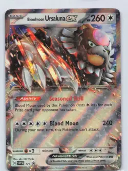 Pokemon tcg Bloodmoon Ursaluna ex SV: Scarlet & Violet Promo Cards 177 NM - Image 1