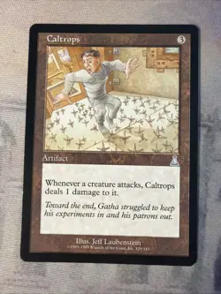 1x Caltrops- Urza's Destiny- Very LP- Mtg Magic The Gathering Card - Image 1