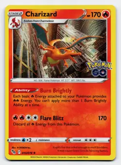 Charizard [010/078] Pokemon GO Holo Rare [Pokemon Card English] - Image 1