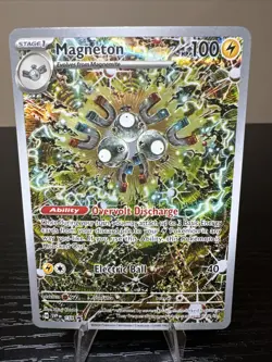 Pokemon TCG Magneton SVP 159 Surging Sparks Promo Card NM Condition - Image 1