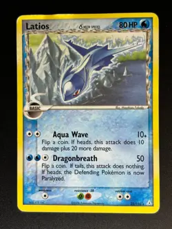 Pokemon Latios 22/110 Delta Species Holon Phantoms Regular HP TCG Card - Image 1
