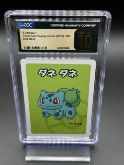 Bulbasaur Old Maid Pokemon Playing Cards JPN CGC 10 Pristine - Image 1