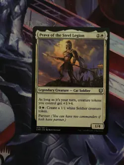 Prava of the Steel Legion MTG Magic the Gathering Card NM Near Mint CMR - Image 1