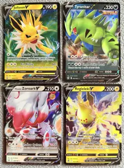 Sword and Shield V Card Holo Mixed Set Lot of 4 Pokemon TCG NM/M 💎 - Image 1