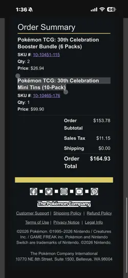 ✅ PRESALE Pokemon TCG: 30th Celebration Mini Tins (10-Pack) - Image 2