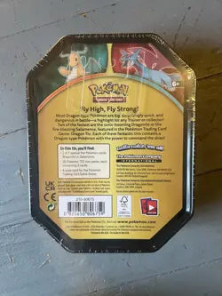 NEW SEALED POKEMON TCG DRAGONITE DRAGONS TIN W/ 3 BOOSTER PACKS AND PROMO 2019 - Image 2