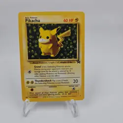Pokemon TCG Pikachu Black Star Promo 1 Vintage Card LP - Image 1