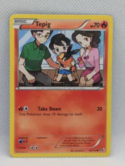 TEPIG 25/113 C LEGENDARY TREASURES POKEMON NEAR MINT TEPIG - Image 1