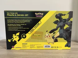 POKEMON TCG | PIKACHU & ZEKROM GX TAG TEAM GOLD PREMIUM COLLECTION BOX NEW - Image 2