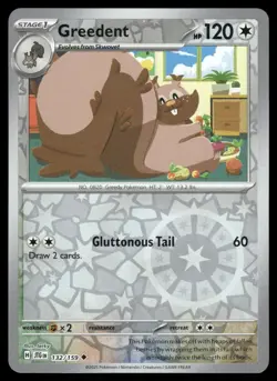 Greedent 132/159 Uncommon Journey Together Pokemon Reverse Holo NM - Image 1