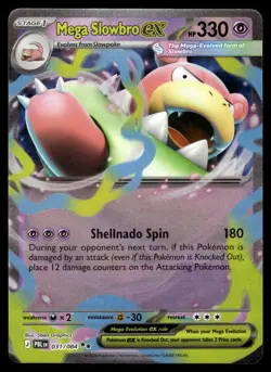 Mega Slowbro ex 031/084 Double Rare Pitch Black Pokemon Holo Near Mint - Image 1