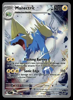 Manectric 089/084 Illustration Rare Pitch Black Pokemon Holo Near Mint - Image 1