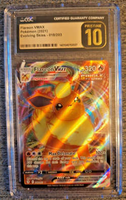 English #18 Flareon VMAX - 2021 SWSH - Evolving Skies POKEMON CGC 10 Pristine - Image 3