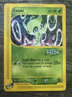 Celebi Pokemon 4 Ever Movie Pokemon League Black Star Promo #50 MP - Image 1