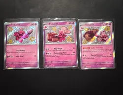 Pokemon TCG Paldean Fates Baby Shiny Lot - Tinkatink, Tinkatuff, Tinkaton NM/M - Image 1
