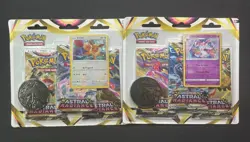 Pokemon TCG Astral Radiance 3-Pack Blister -Lot of 2 - Sylveon + Eevee - Image 1