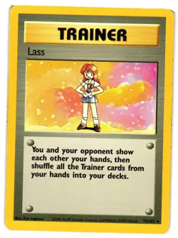 Pokemon TCG Lass 75/102 Rare Base Set Unlimited MP - Image 1
