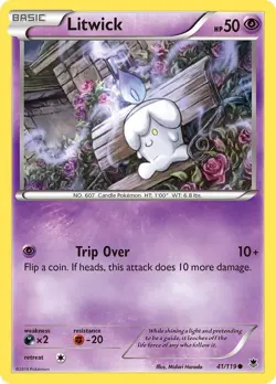 Litwick #41/119 Xy - Phantom Forces Common Pokemon TCG LP - Image 1