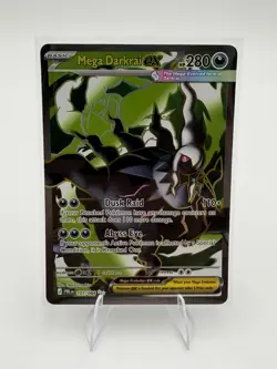 Pokemon TCG Mega Darkrai ex 101/084 Me05: Pitch Black Ultra Rare Holo NM - Image 1