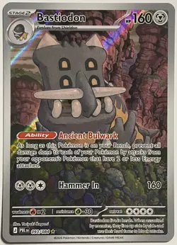 Bastiodon 093/084 Pitch Black Illustration Rare Holo Pokemon TCG - Image 1