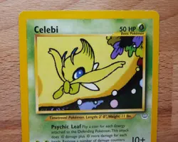 Pokemon Vintage Non-Holo Rare Celebi 16/64 Neo Revelation WotC LP - Image 2