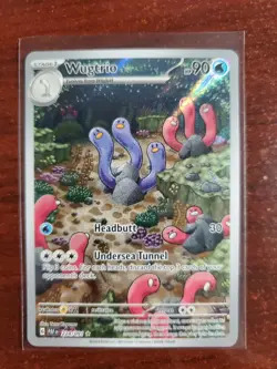 Wugtrio 224/091 Pokemon TCG SV: Paldean Fates Illustration Rare Full Art NM - Image 1