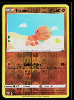 Trapinch 089/189 Asako Ito Reverse Holo Common Darkness Ablaze Pokemon NM - Image 1