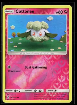 Cottonee 143/236 Asako Ito Reverse Holo Common Unified Minds Pokemon NM - Image 1