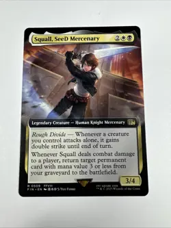 MTG Squall, SeeD Mercenary (Extended Art) Regular Rare # 509 NM - Image 1