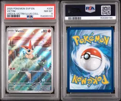 Victini Unova Victini Illus Coll 208 Pokemon Svp En-Sv Black Star Promo NM PSA 8 - Image 1