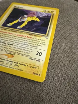 Pokemon Neo Revelation #22/64 Raikou Non-Holo Rare Unlimited - Image 4