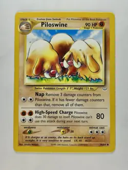 Piloswine 2001 Pokemon Neo Revelation Unlimited Uncommon #36/64 * Near Mint - Image 1