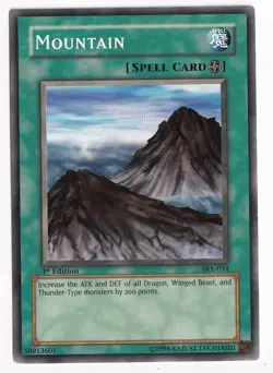 Yu-Gi-Oh - Trading Card - Spell Card - Mountain - 1st Edition - SKE-034 - Image 1