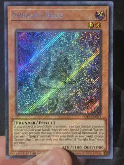 Yu-Gi-Oh Spright Blue POTE-EN003 Secret Rare 1st Ed Max Holo Bleed Misprint🔥 - Image 1