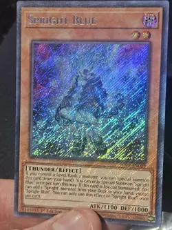 Yu-Gi-Oh Spright Blue POTE-EN003 Secret Rare 1st Ed Max Holo Bleed Misprint🔥 - Image 2