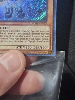 Yu-Gi-Oh Spright Blue POTE-EN003 Secret Rare 1st Ed Max Holo Bleed Misprint🔥 - Image 5