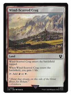 MTG Wind-Scarred Crag Lord of the Rings Commander (LTC) Common #0344 Unplayed - Image 1