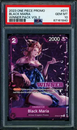 Black Maria - ST04-011 - PSA 10 - Winner Promo - Promo - One Piece - 61840 - Image 1