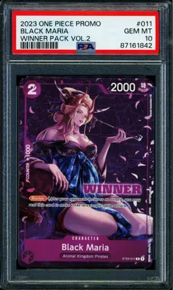 Black Maria - ST04-011 - PSA 10 - Winner Promo - Promo - One Piece - 61842 - Image 1