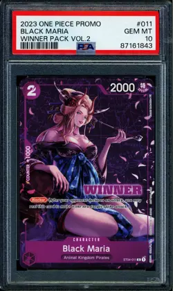 Black Maria - ST04-011 - PSA 10 - Winner Promo - Promo - One Piece - 61843 - Image 1