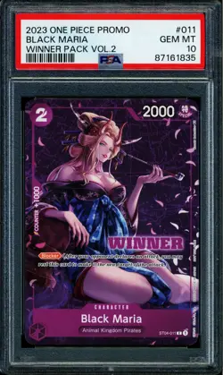 Black Maria - ST04-011 - PSA 10 - Winner Promo - Promo - One Piece - 61835 - Image 1