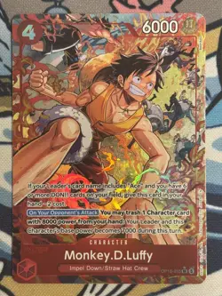 Monkey D Luffy Alt Art OP16-015 One Piece Time of Battle ENGLISH - Image 1