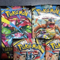 Pokemon Mega Evolution 10 Trading Cards X 5pks (50 Total Cards) Brand New - Image 3