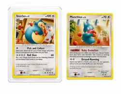 Pokemon TCG Snorlax 33/111 & Munchlax 70/111 Rising Rivals 2-Card Lot 2009 - Image 1