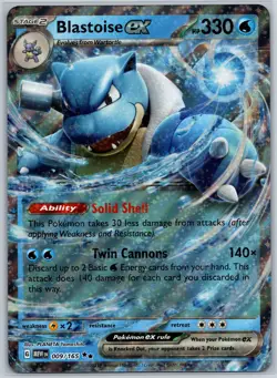 Blastoise ex Holo Double Rare Jumbo Cards 009/165 NM - Image 1