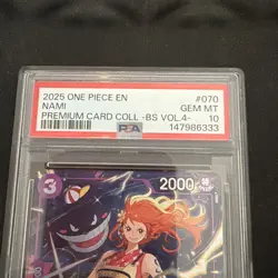 2025 ONE PIECE PREMIUM CARD COLLECTION -BEST SELECTION VOL.4 - #070 NAMI PSA 10 - Image 2