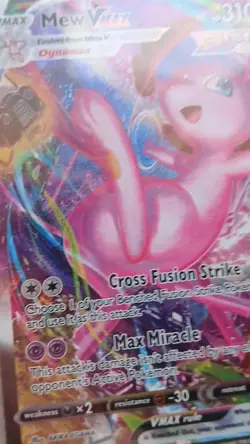 Mew VMax Alternate Art Fusion Strike Pokemon Card 269/264 - Image 2